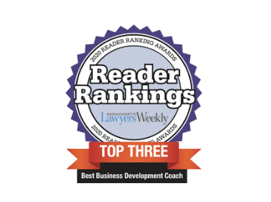 Mass. Lawyers Weekly Reader Rankings - 2020 Top Three Best Business Development Coach